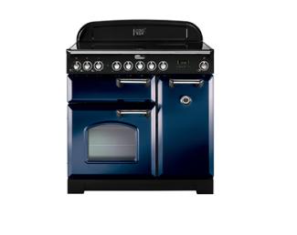 Falcon Classic Deluxe 90 Induction in Regal Blue with Chrome trim