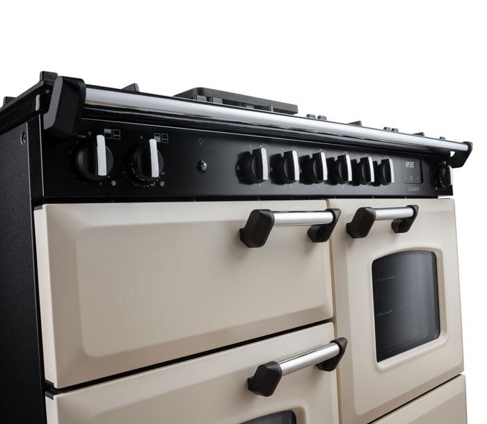 Falcon Classic 90 Dual Fuel fascia close-up